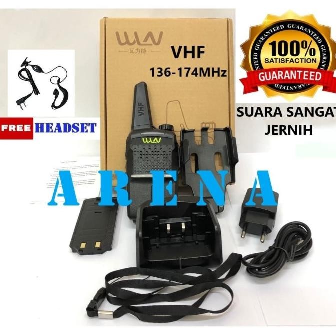 Walkie Talkie HT WLN PRO Two Way VHF Radio Long Range ASLI BERHOLOGRAM