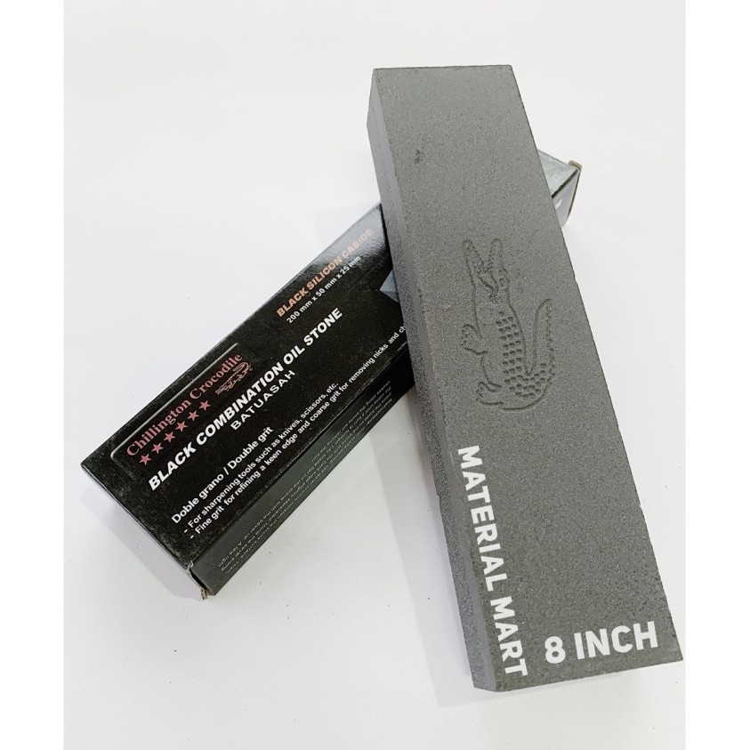 TERBAIK Batu Asah CROCODILE 8" (PREMIUM) Pengasah Pisau Asahan Golok Gunting