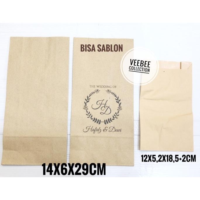 ><><><] Kantong kertas snack pendek/ paperbag/ snack paperbag/ kantong kertas