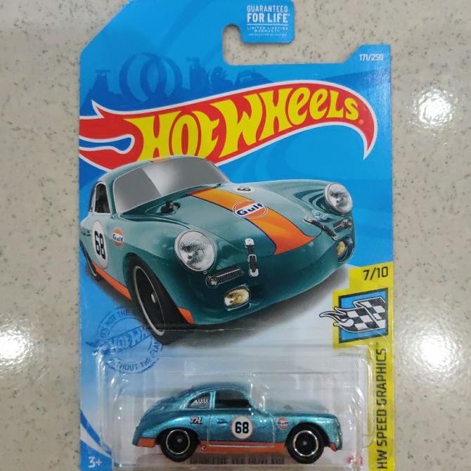 HOTWHEELS SUPER TREASURE HUNT PORSCHE 356 OUTLAW US CARD