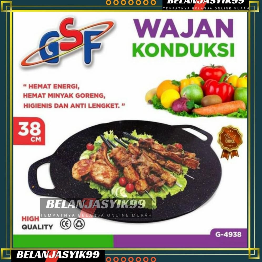 WAJAN KONDUKSI GSF G-4938 / WAJAN KONDUKSI 38CM GSF 4938 / WAJAN KONDUKSI ALAT PANGGANGAN BBQ BARBEQ