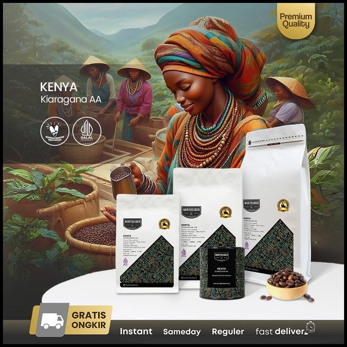 

Northsider Kopi Arabika Kenya Kiaragana Aa Kenyan-Washed Coffee