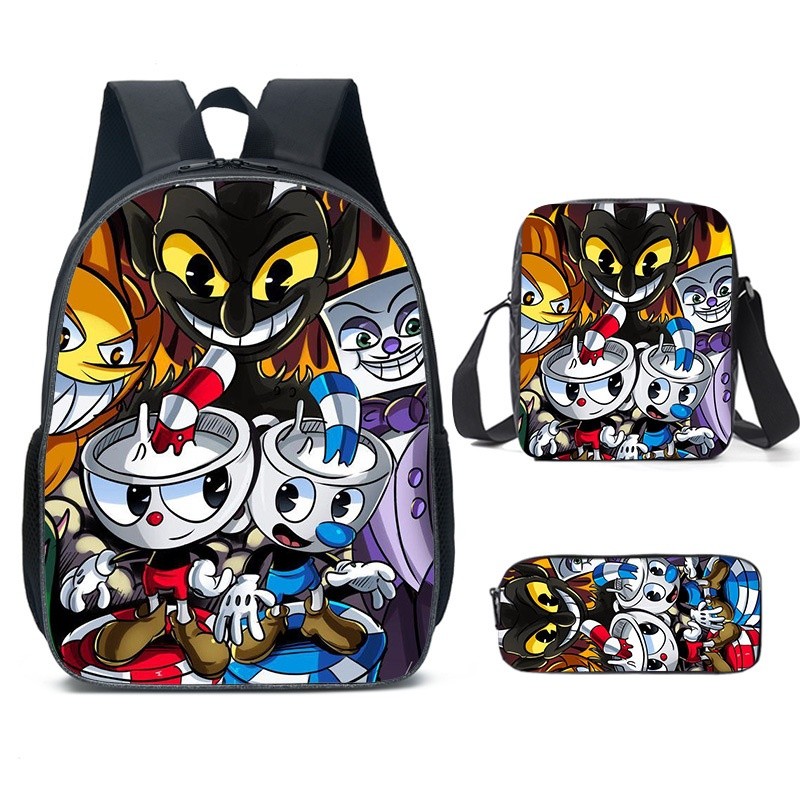 

Tas Sekolah Kepala Cangkir Teh Barang Dagangan Ransel Siswa Sekolah Dasar Cuphead Tas Bahu Tempat Pensil |BDB3CFBD|