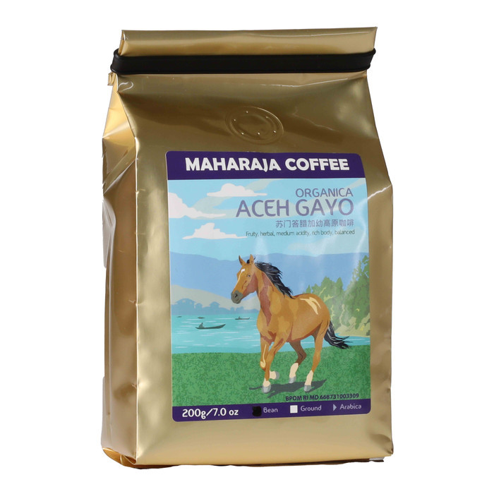 

Ready Stock Kopi Gayo Organica Aceh 200G Sangrai Arabika Maharaja