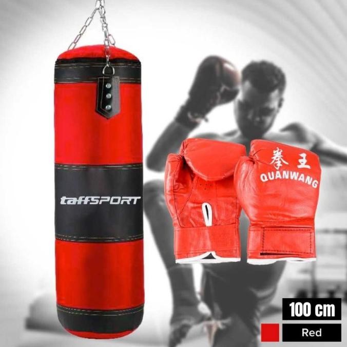 Alat Samsak Latihan Tinju Berdiri Gantung Isi Bantalan Boxing Beladiri