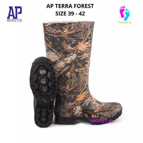 SEPATU BOOTS TACTICAL BERBURU AP TERRA FOREST - SEPATU KARET AP FOREST