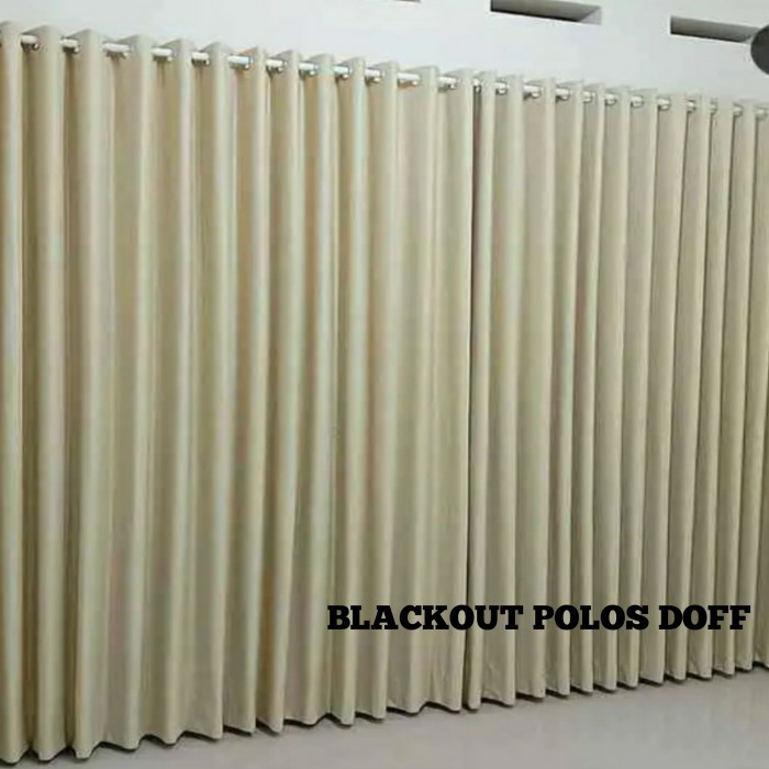 Gorden Blaout Jendela Nimalis Hordeng Polos 220Cm