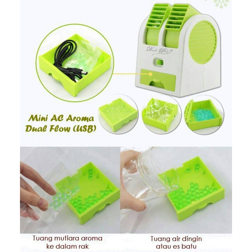 Mini Ac Aroma Dual Flow Dilengkapi Kabel Colokan Usb
