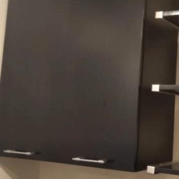 Produk Ready RAK PIRING LEMARI GANTUNG DAPUR KITCHENSET ATAS 2 PINTU POLOS HITAM