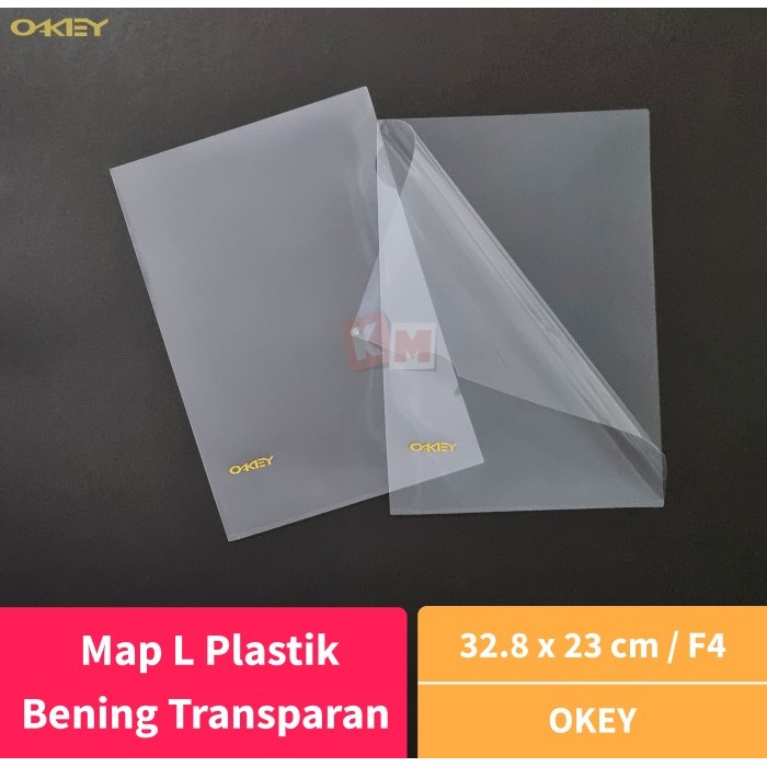 

BEBAS ONGKIR - Map L Plastik F4 Folio Bening Transparan OKEY Clear Sleeves