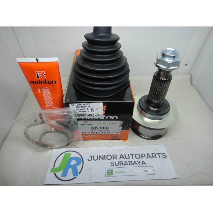 TERBARU - CV JOINT LUAR SUZUKI BALENO 1.5 / ESTILO BRINTON