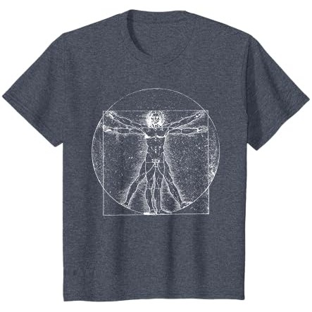 Kaos Vitruvian Man Leonardo Da Vinci |xqqqbign|