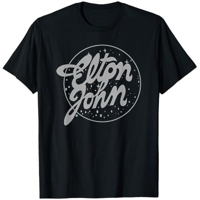 Kaos Logo Tur Vintage Resmi Elton John |bcfgypJl|