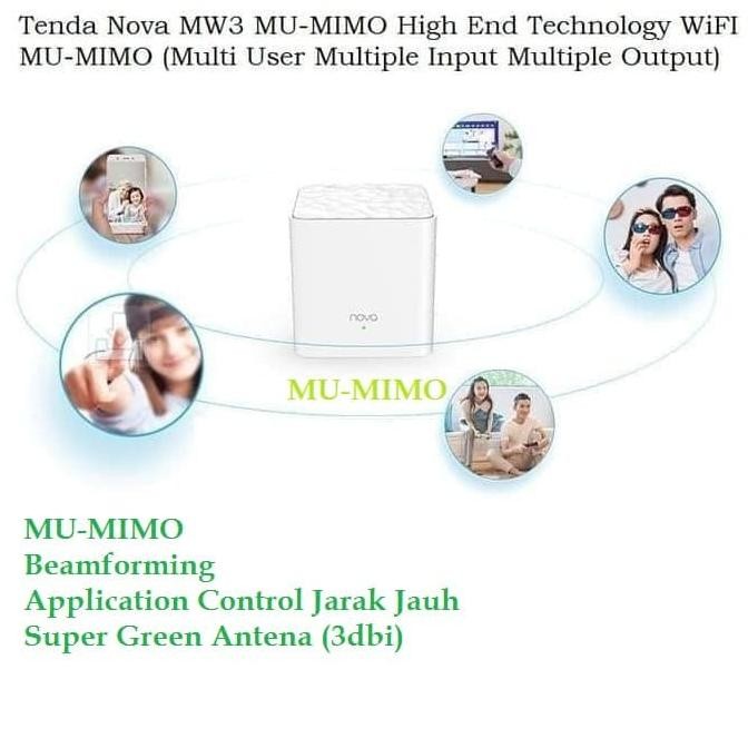 TENDA NOVA MW3 (ISI 3) - TENDA MW3 WHOLE HOME MESH WIFI SYSTEM