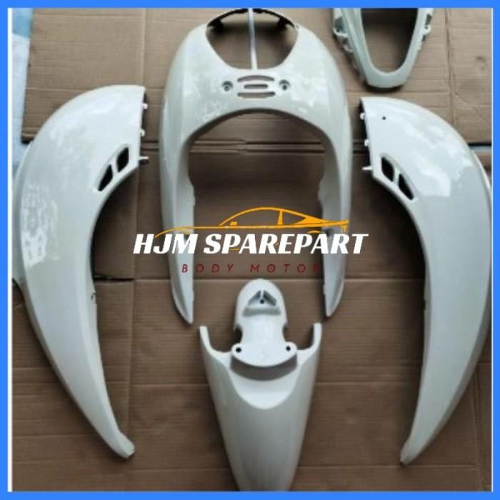 WIN Jual Satuan / Eceran Cover Bodi Body Scoopy Karbu Putih 2010-2012 Import Premium