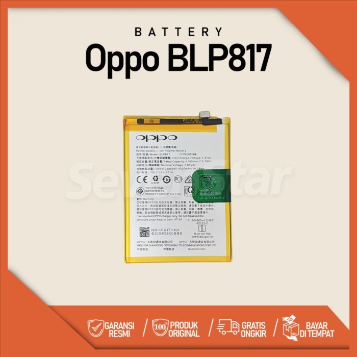 Battery Oppo BLP817 OPPO A15 Baterai A15s BLP-817 Oppo 817 Oppo A15S