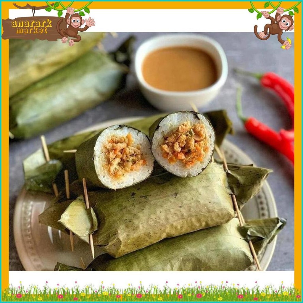 

Lontong Daun Pisang / Kue Subuh / Kue Basah / Jajanan Pasar Senen (Murmer)
