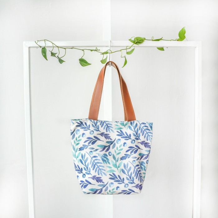 Tas Wanita Kecil Kanvas Seruni Living Tote