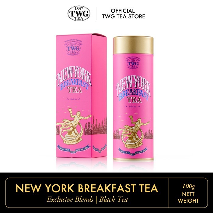 

TWG Tea New York Breakfast Tea, Haute Couture Tea Tin, 100g