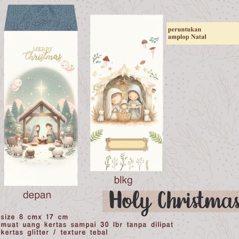 

Kjh (Isi 8 Pcs)Amplop Natal Amplop Christmas, Baptis , Persembahan ( Free Custom Nama)