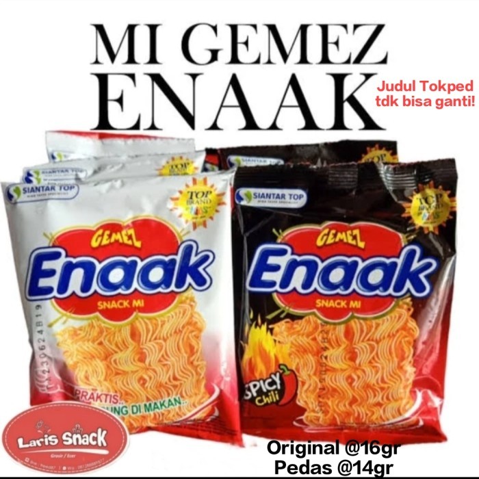 BERGARANSI Snack Mie Gemez Enaak 20gr (isi 20)