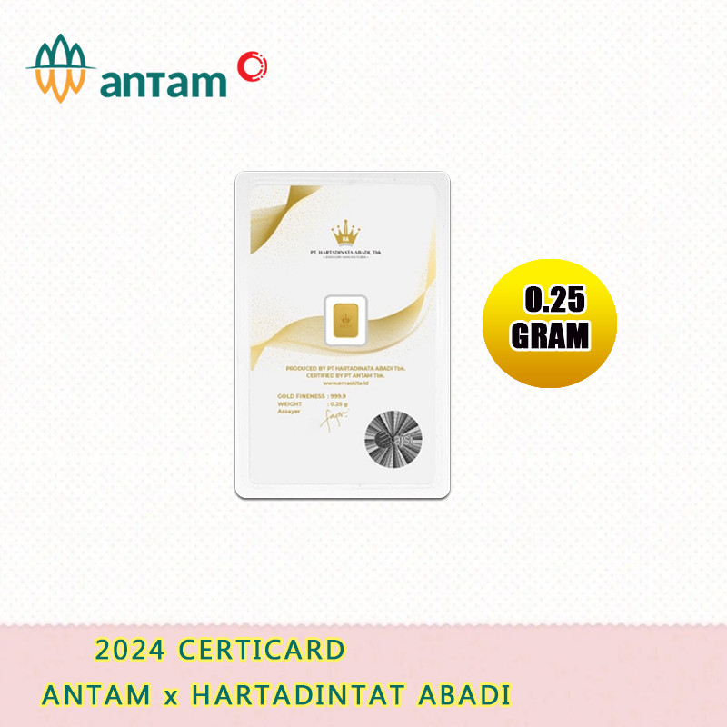 Emas Logam Mulia Antam 0.25 0,25 gram LM Batangan Micro Gold