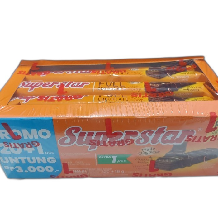 

PROMO SPECIAL superstar wafer coklat box@20pcs
