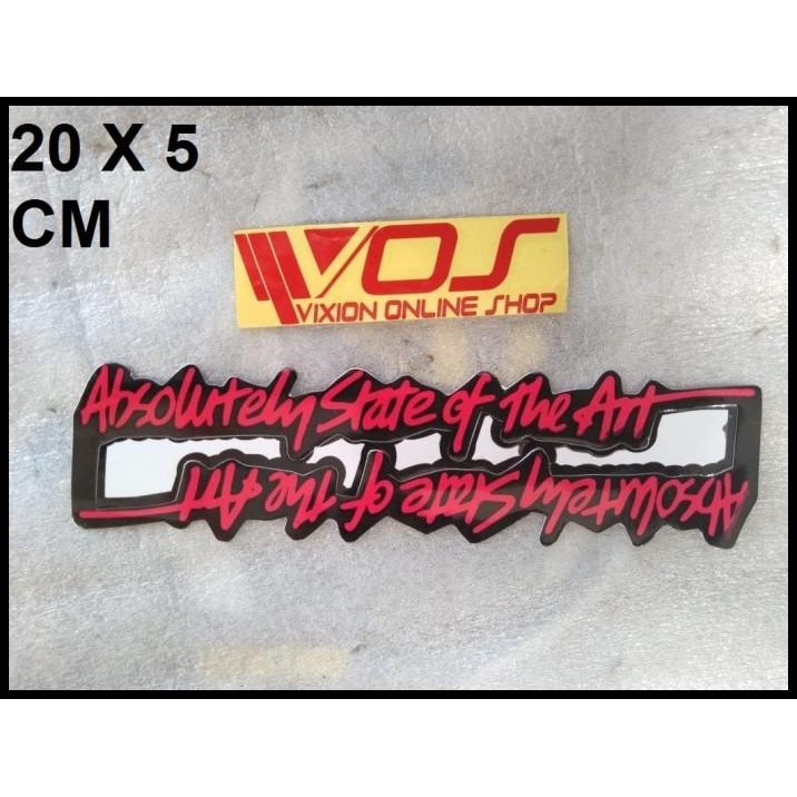 

TERMURAH STIKER UNIK ABSOLUTELY STATE O T A MERAH !!!!!!