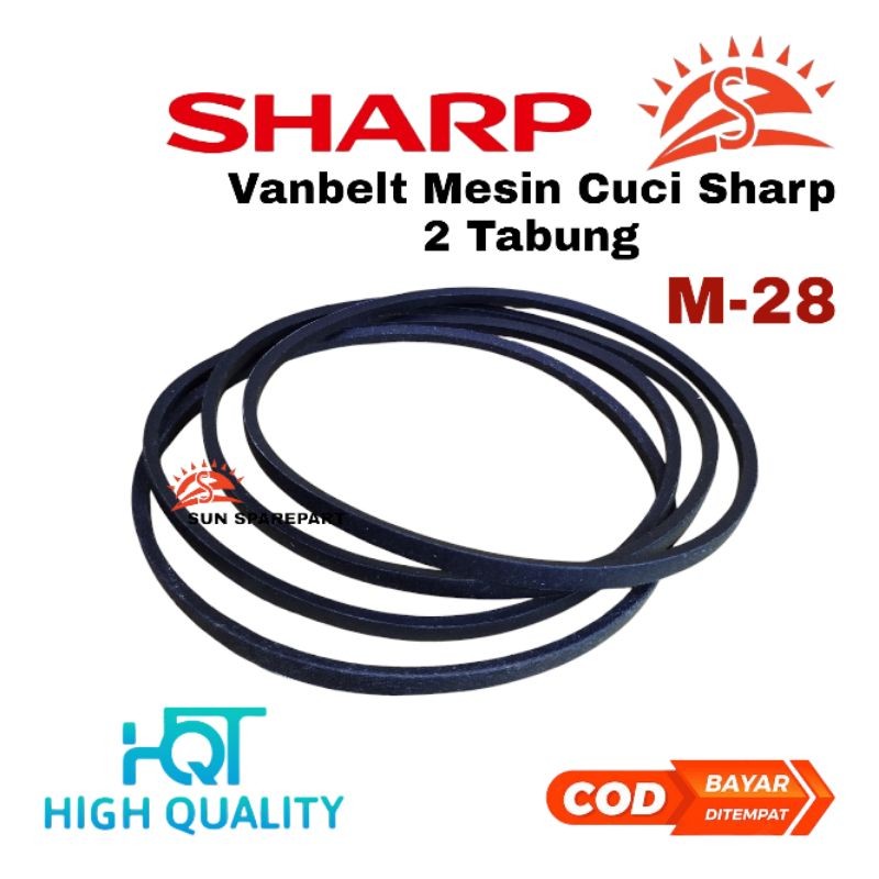 Vanbelt Sharp (ES-T1490) v belt mesin cuci sharp 2 tabung harga etalase/ 1 produk