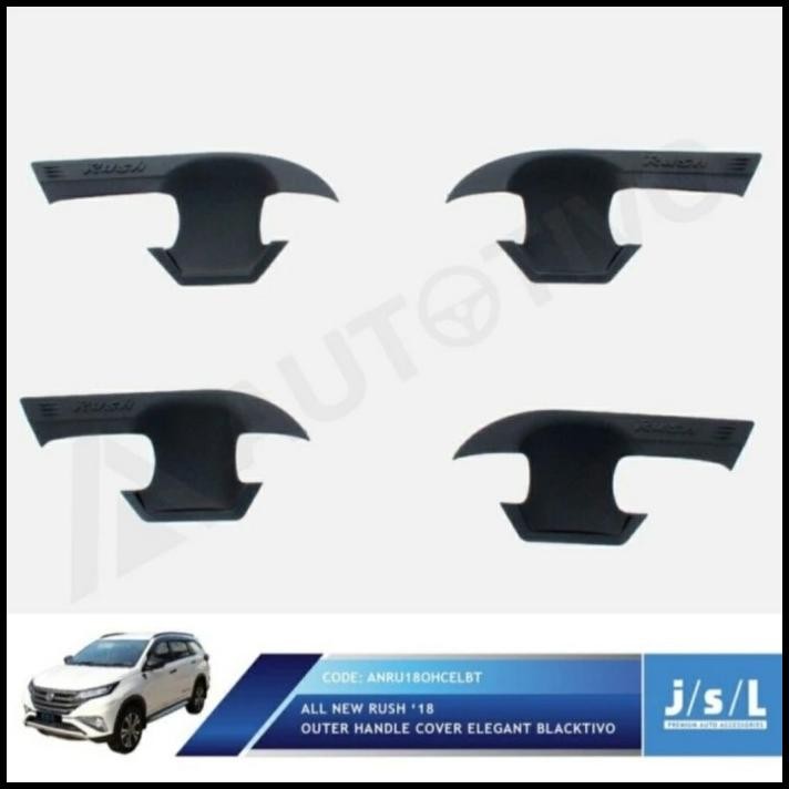 TERBARU ALL NEW RUSH 2018 / COVER OUTER HANDLE PINTU MOBIL HITAM DOFF RUSH'18 