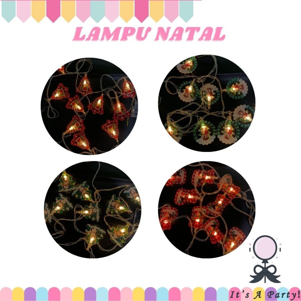 Lampu Led Natal 3 Meter Real Lampu Led Kawat Bentuk Santa Pohon Natal Hiasan Dekorasi Lampu Led Kawa