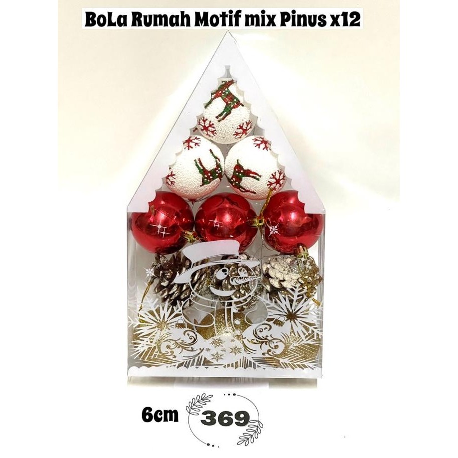 *:*:*:*:*] Hiasan Natal Bola 6cm