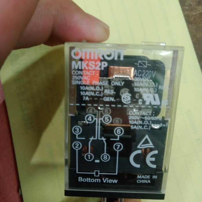 RELAY OMRON MKS2P 220V ORIGINAL