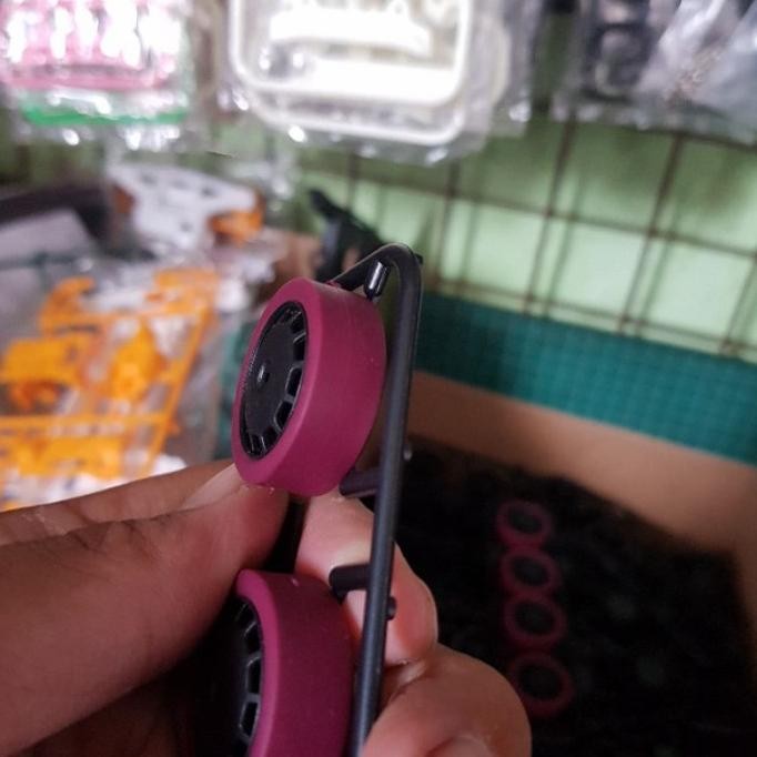 Aksesoris Tamiya Tamiya Ban Maroon Velg Carbon Pin Medium