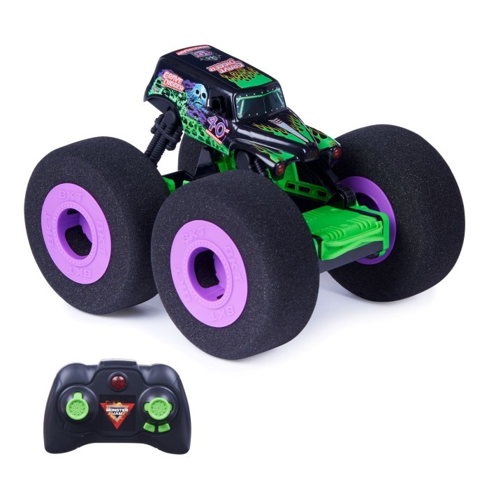 Mainan Mobil Monster Jam Rc Ramp Champ Grave Digger