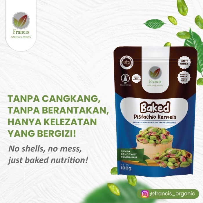 

Baked Pistachio Kernels / Kacang Fustuk Tanpa Cangkang Panggang