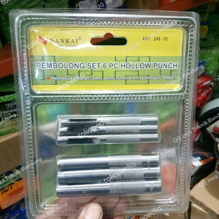 

Plongan set - alat pembolong - Hollow punch set 6 pc