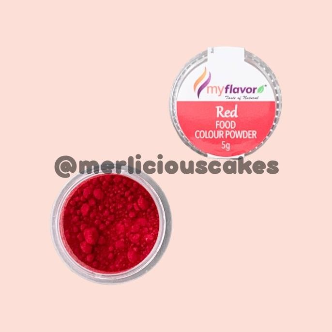 

Red Food Colour Powder My Flavor Pewarna Makanan Bubuk 5 Gram KGS