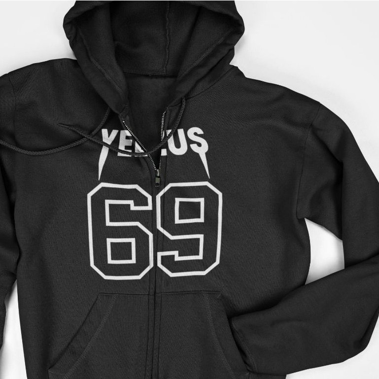 Jaket Hoodie Zipper - Kanye West Yeezus 69 Logo