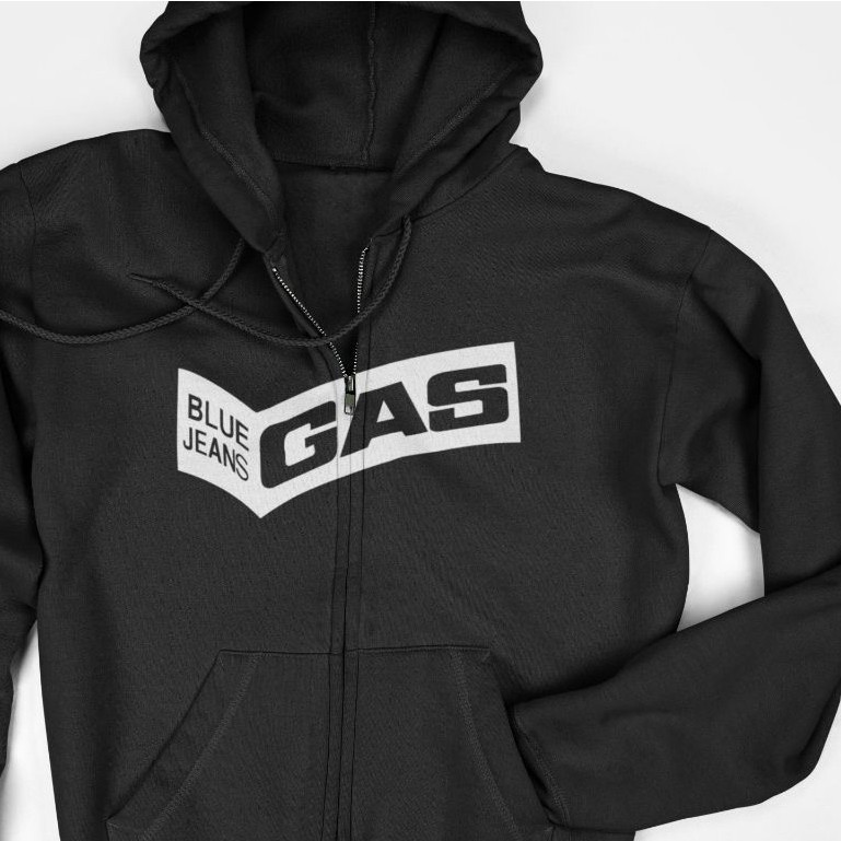 Hoodie Jaket Zipper - Gas Blue Jeans