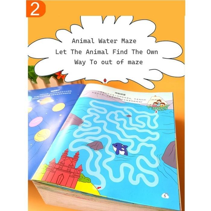 [Khusus Batam] Buku Aktifitas Labirin Jalan Anak, Buku Maze Labirin Asah Otak Anak [G]