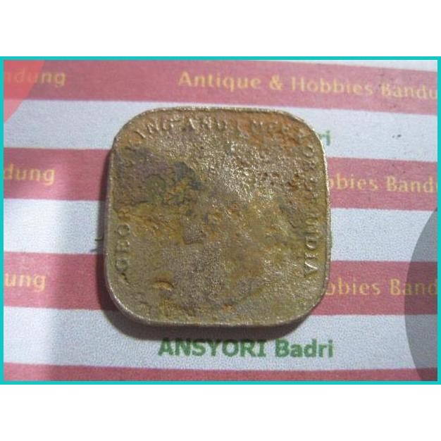 Koin Persegi King George V King And Emperor Th 1919 (Iklan D49) 11OKTZ