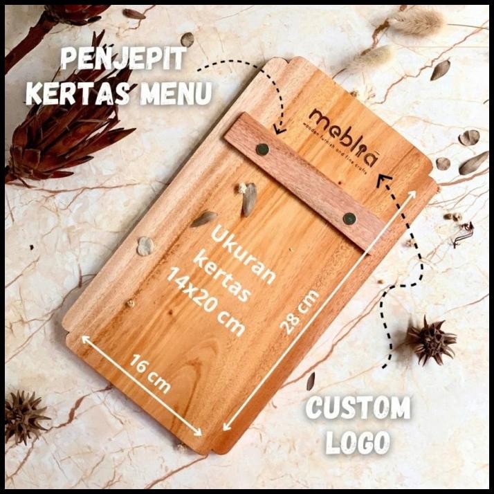

HOT DEAL GAMYA WOODEN MENU BOARD PAPAN MENU KAYU BUKU MENU
