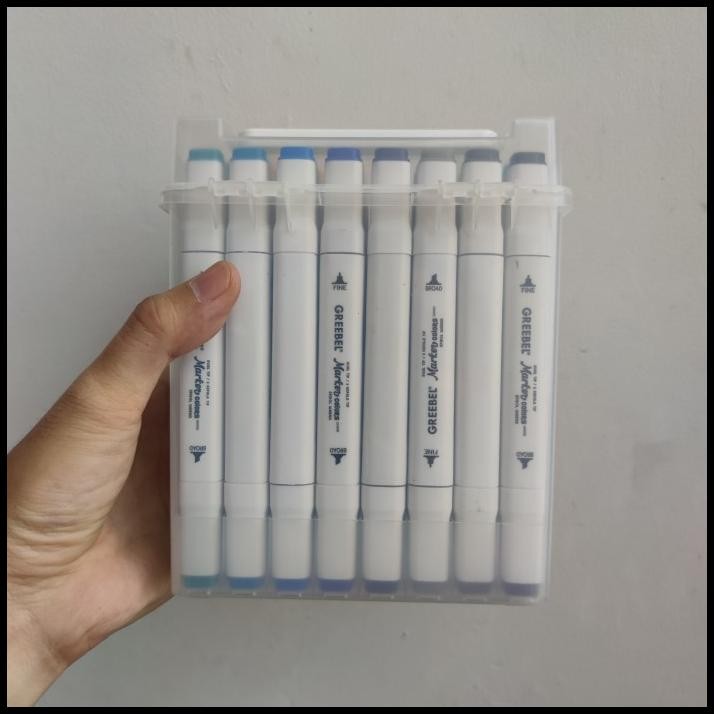 

BEST DEAL GREEBEL MARKER DUAL HEAD 48 WARNA SPIDOL MEWARNAI WATER BASED !