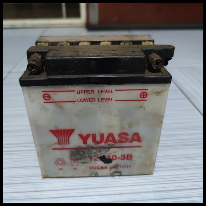 BEST DEAL AKI 12N10 3B YUASA MOTOR RODA 3 VIAR VESPA THUNDER SECOND BEKAS 