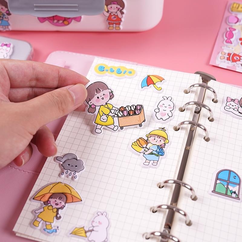 

[Khusus Batam] Stiker Lucu Karakter Anak, Bubble Sticker Koleksi Stiker Fashion Mix Match [G]