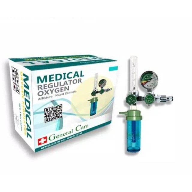 Regulator Oksigen Manometer Tabung Oksigen Medical Oxygen Regulator