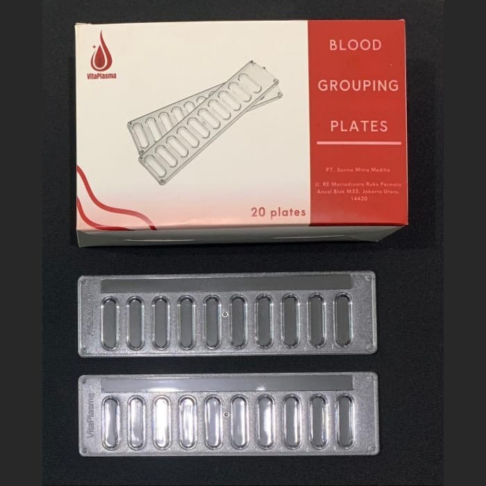 BIOPLATE BLOOD GROUPING PLATE 20's