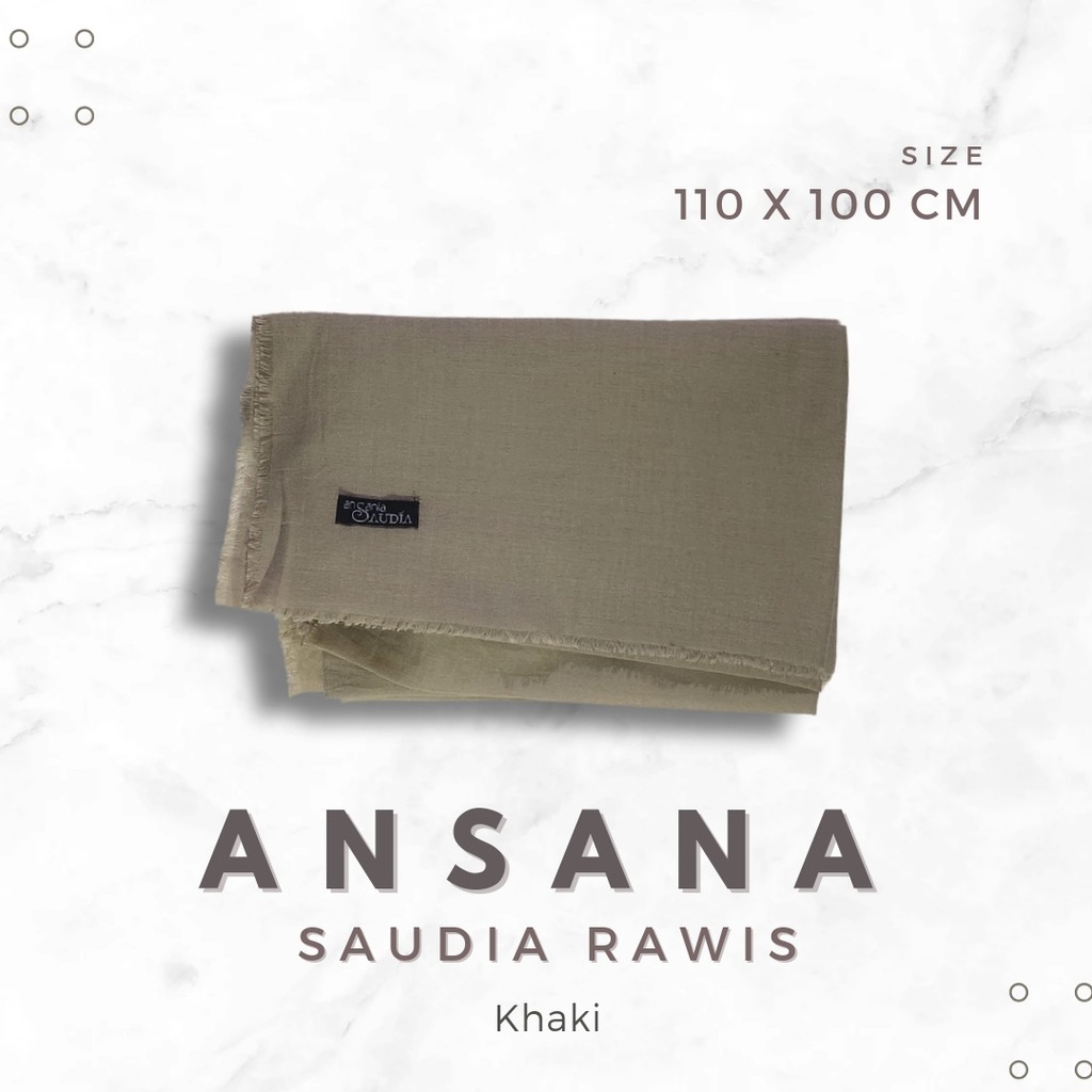 Jilbab ANSANIA Saudia Rawis Khaki Muda Jilbab ASN PNS Hari Rabu PRELOVED