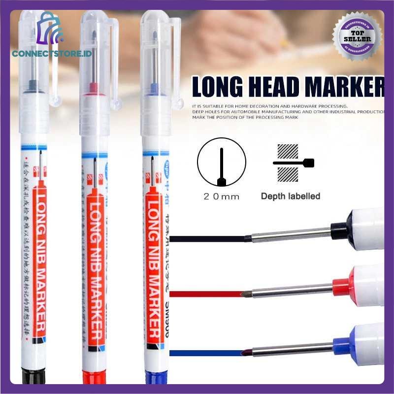 

Spidol Serbaguna Long Head Marker Waterproof - Lh100 - Black